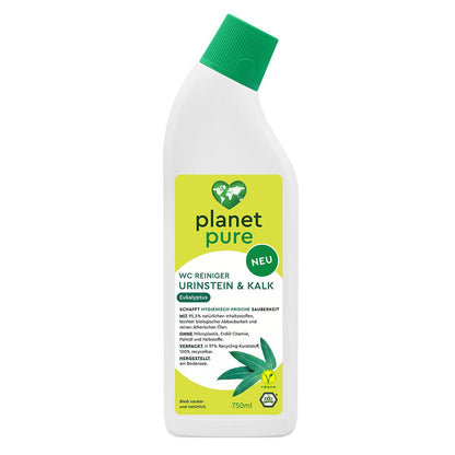 PLANET PURE WC Reiniger Urinstein & Kalk Eukalyptus hygienische Frische & Sauberkeit