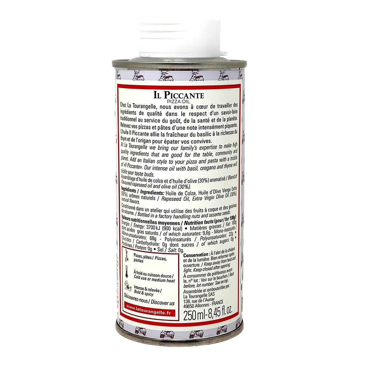 LA TOURANGELLE 'Il Piccante' Pizzaöl - Handgefertigtes Öl authentischen Geschmack