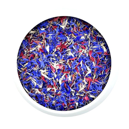 Vanissa Sternennacht - Essbare Blütenblätter: Kornblume im Glasbehälter