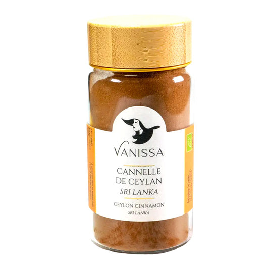 Vanissa Bio-Ceylon-Zimtpulver: Exquisite Gewürzmischung aus Sri Lanka 40 Gramm