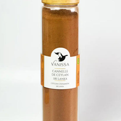 Vanissa Bio-Ceylon-Zimtpulver: Exquisite Gewürzmischung aus Sri Lanka 80 Gramm