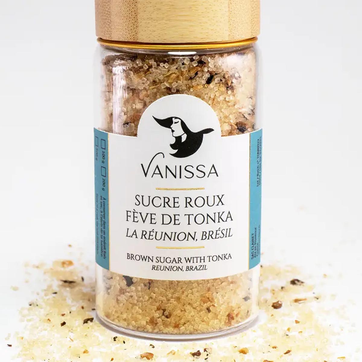 Vanissa Brauner Zucker mit Tonkabohne - La Reunion, Amazonas 100 Gramm