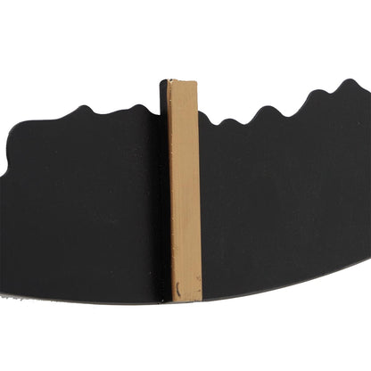 Moderne Wanduhr Union: Großes Globus-Design in Schwarz, Metall, Ø 74 cm