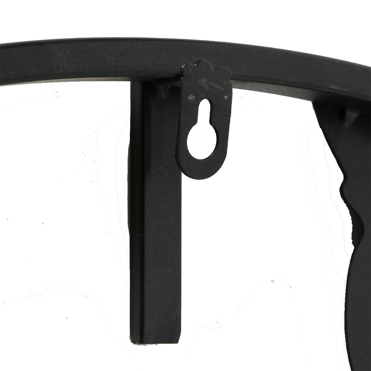 Moderne Wanduhr Union: Großes Globus-Design in Schwarz, Metall, Ø 74 cm