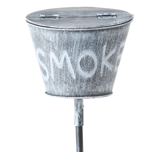 FeineHeimat Sturmaschenbecher "SMOKE" Metall Stange 110 cm Höhe Rauchfreie Zonen Rauchen im Freien Stilvoll Komfortabel Robust Langlebigkeit Stabilität Wetterbeständig Modernes Design Ästhetisch ansprechend Eleganz Funktionalität Sauberkeit Ordnung Großzüg