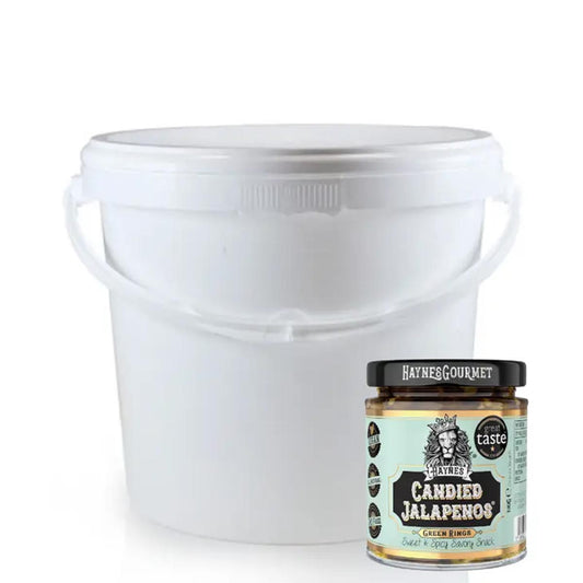 Haynes Gourmet Candied Jalapeno Green Rings: Süß & Scharf - Perfekt für Großverbraucher (3KG)