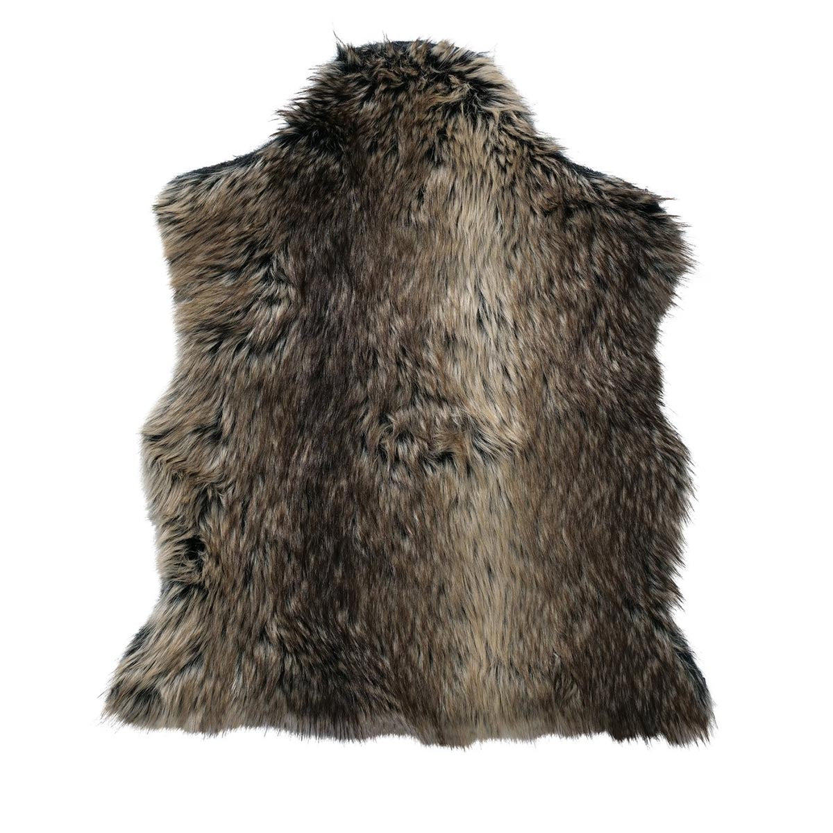 FeineHeimat Deko Fell "Lesko" Kunstfell  Bettvorleger Läufer 43 x 35 cm