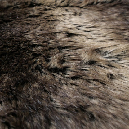 FeineHeimat Deko Fell "Lesko" Kunstfell  Bettvorleger Läufer 43 x 35 cm