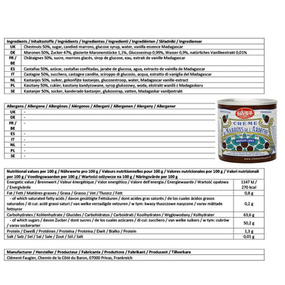 Clement Faugier Die originale Maronencreme aus Frankreich 6 x 992 Gramm