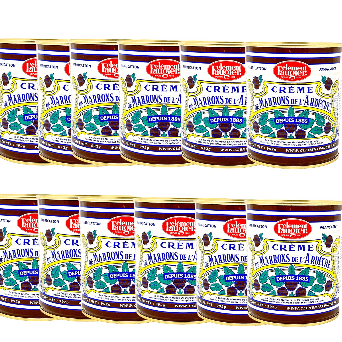 Clement Faugier Die originale Maronencreme aus Frankreich 12 x 992 Gramm