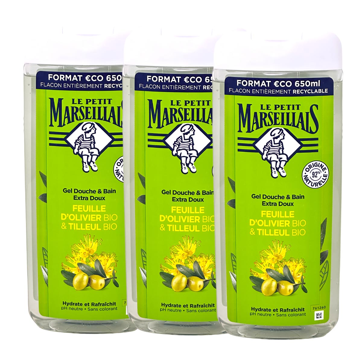 Le Petit Marseillais Duschgel und Badezusatz mit Olivenöl und Lindenblüten