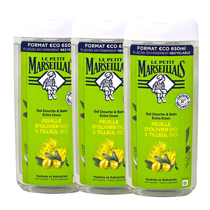 Le Petit Marseillais Duschgel und Badezusatz mit Olivenöl und Lindenblüten
