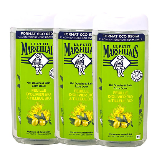 Le Petit Marseillais Duschgel und Badezusatz mit Olivenöl und Lindenblüten