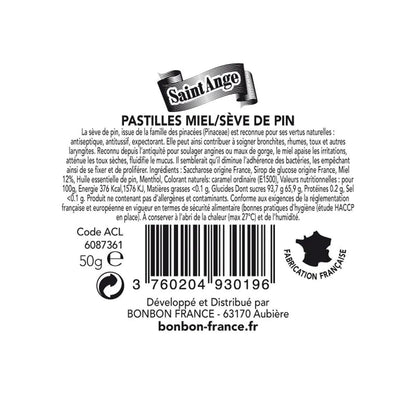 Saint-Ange Pastilles Miel&Sève De Pin-Honig/Kiefernsaft Pastillen aus Frankreich 50g