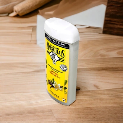 Le Petit Marseillais Duschgel und Badezusatz mit Vanille Milch 2 x 650ml