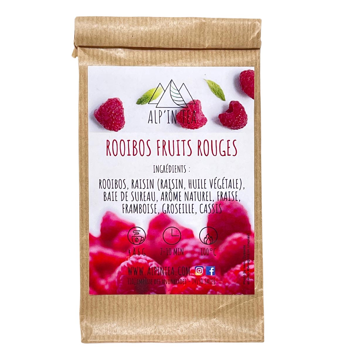 *MHD 07/2023* ALP'IN TEA Rooibos Fruits Rouges Früchtetee aus roten Früchten Tee aus Frankreich - 30% reduziert