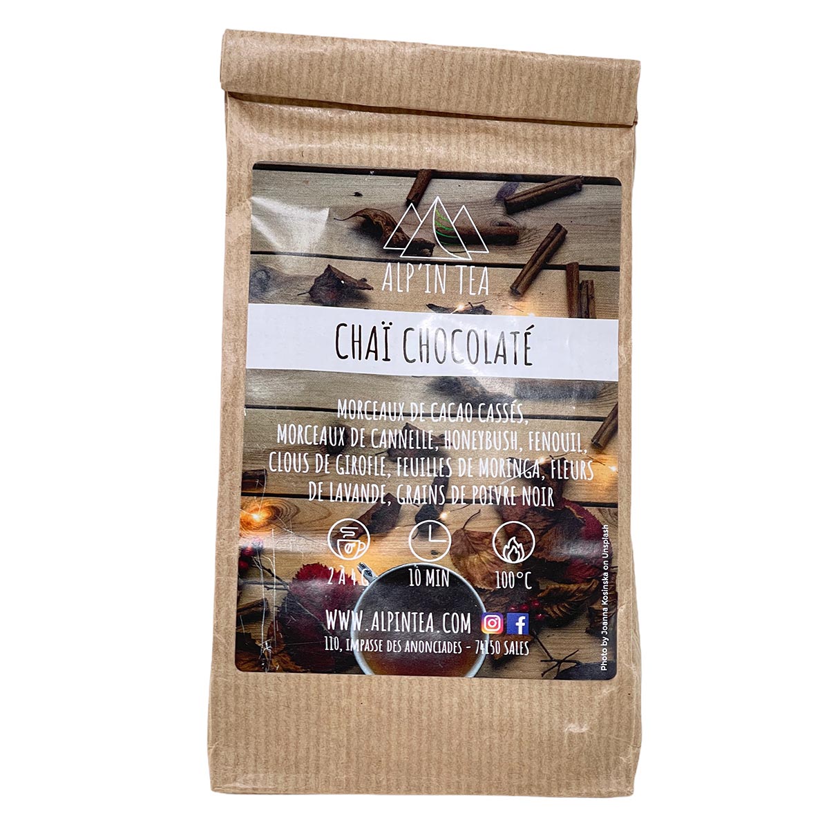 *MHD 07/2023* ALP'IN TEA Chaï Chocolaté Schokolade Chai Tee aus Frankreich - 30% reduziert