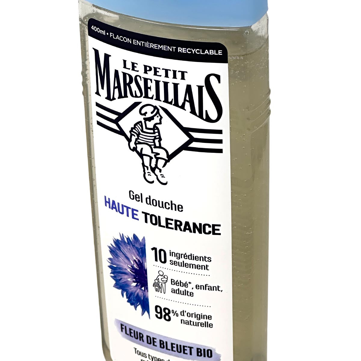 Le Petit Marseillais Duschgel Hohe Verträglichkeit mit Kornblumenblüte Bio 400 ml