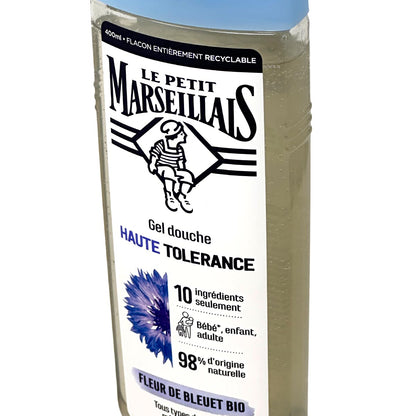 Le Petit Marseillais Duschgel Hohe Verträglichkeit mit Kornblumenblüte Bio 400 ml