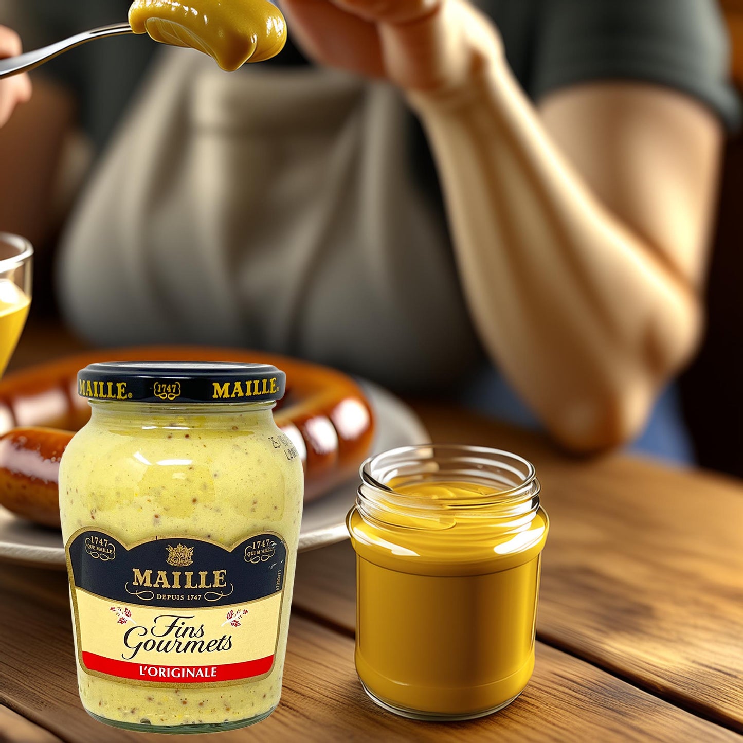 Maille Senf Fins Gourmets 320 g · Feiner französischer Gourmet-Senf