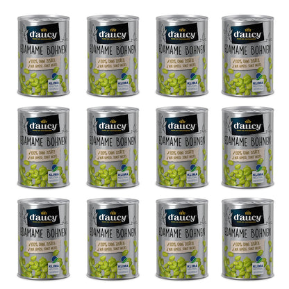 d'aucy Edamame Bohnen - 100% ohne Salz und Zuckerzusatz, 110 Gramm Dose