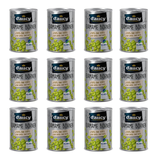 d'aucy Edamame Bohnen - 100% ohne Salz und Zuckerzusatz, 110 Gramm Dose
