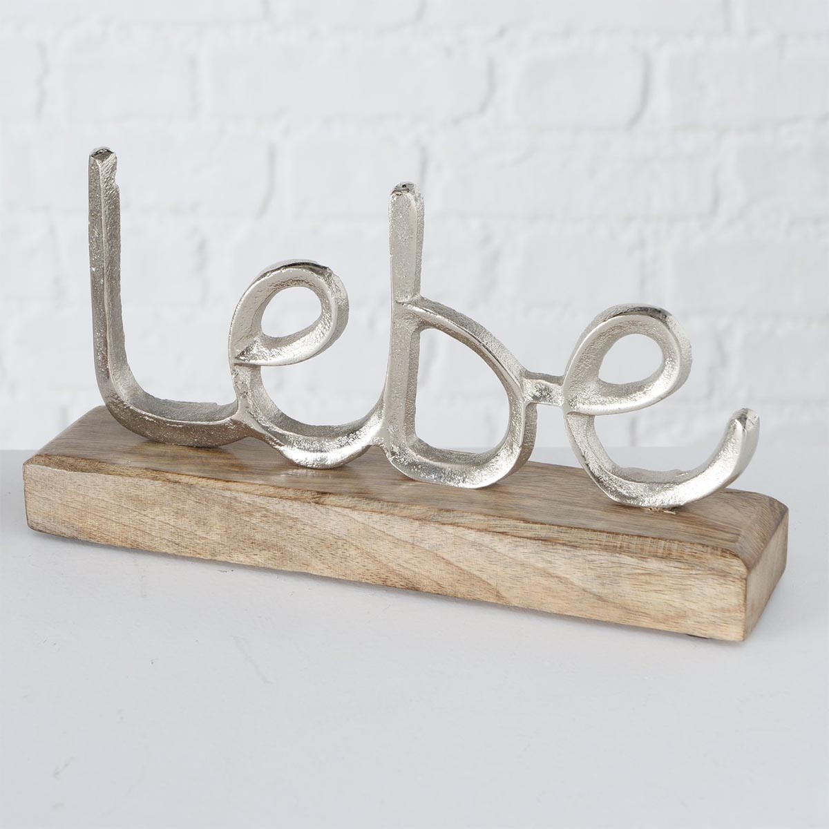 FeineHeimat Deko Schriftzug Jillien lebe-liebe-lache. Handgearbeitet, 3 tlg.