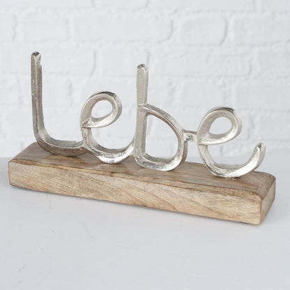 FeineHeimat Deko Schriftzug Jillien lebe-liebe-lache. Handgearbeitet, 3 tlg.