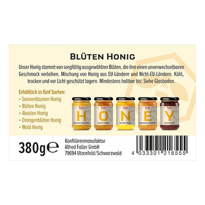 Faller Blütenhonig: Schwarzwälder Genuss, 380g reinster Natur