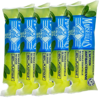 Le Petit Marseillais Flüssigseife Antibakteriell 5 x 250 ml Nachfüllpack aus Frankreich