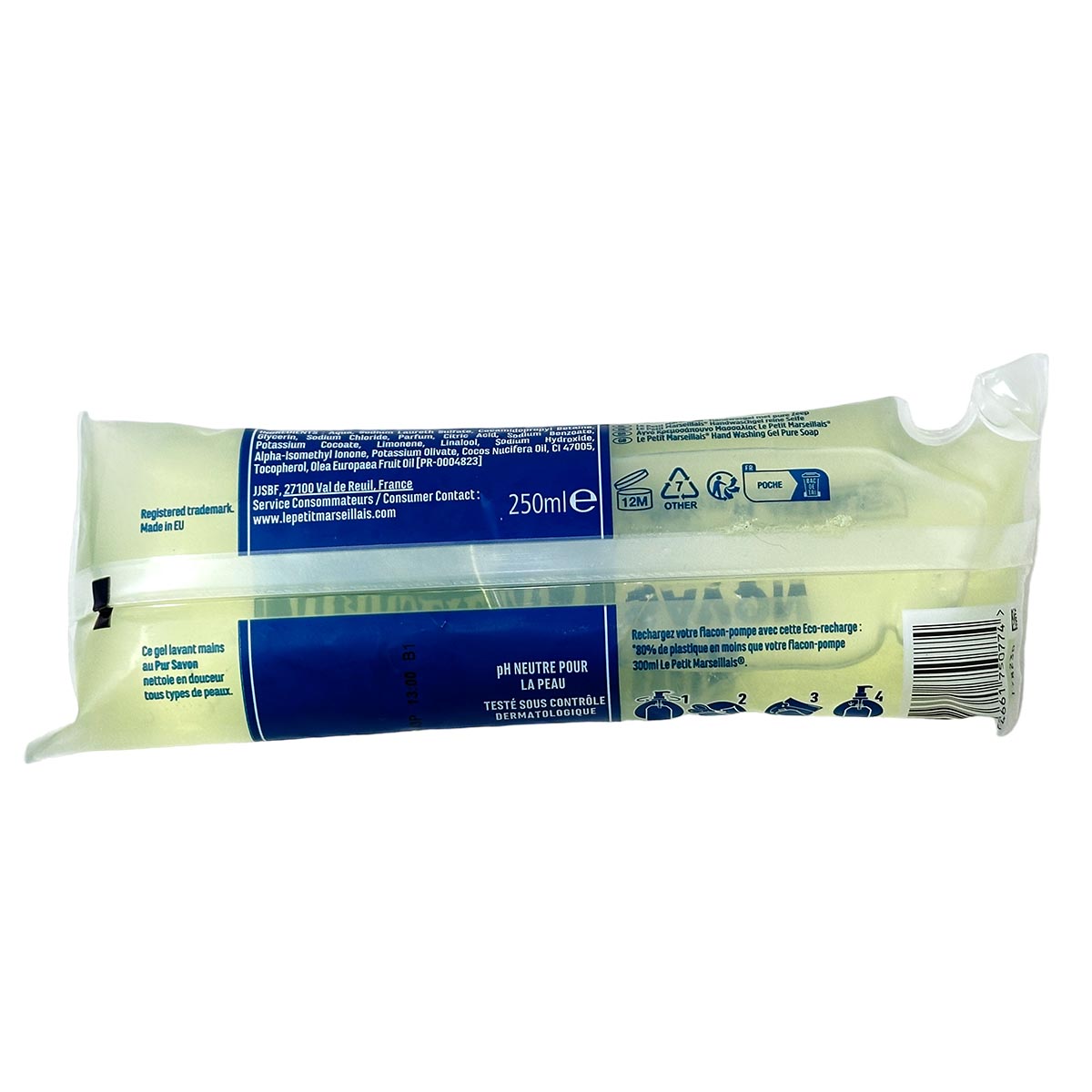 Le Petit Marseillais Flüssigseife pur Savon 5 x 250 ml Nachfüllpack aus Frankreich