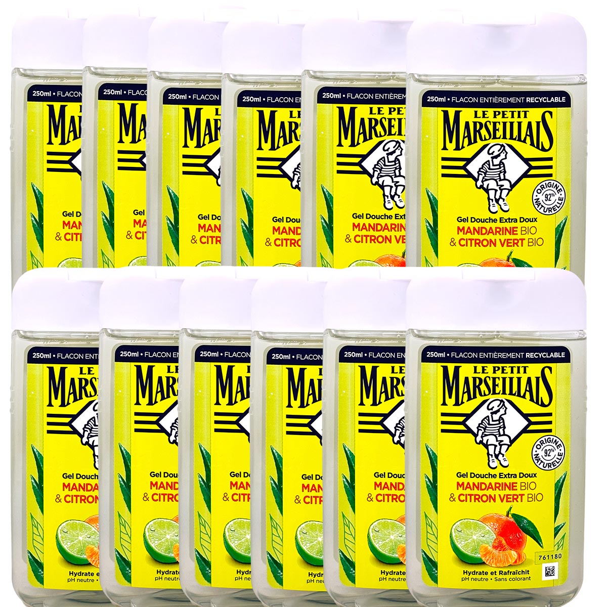 Le Petit Marseillais Duschgel mit Mandarine und Limette 12x250 ml aus Frankreich
