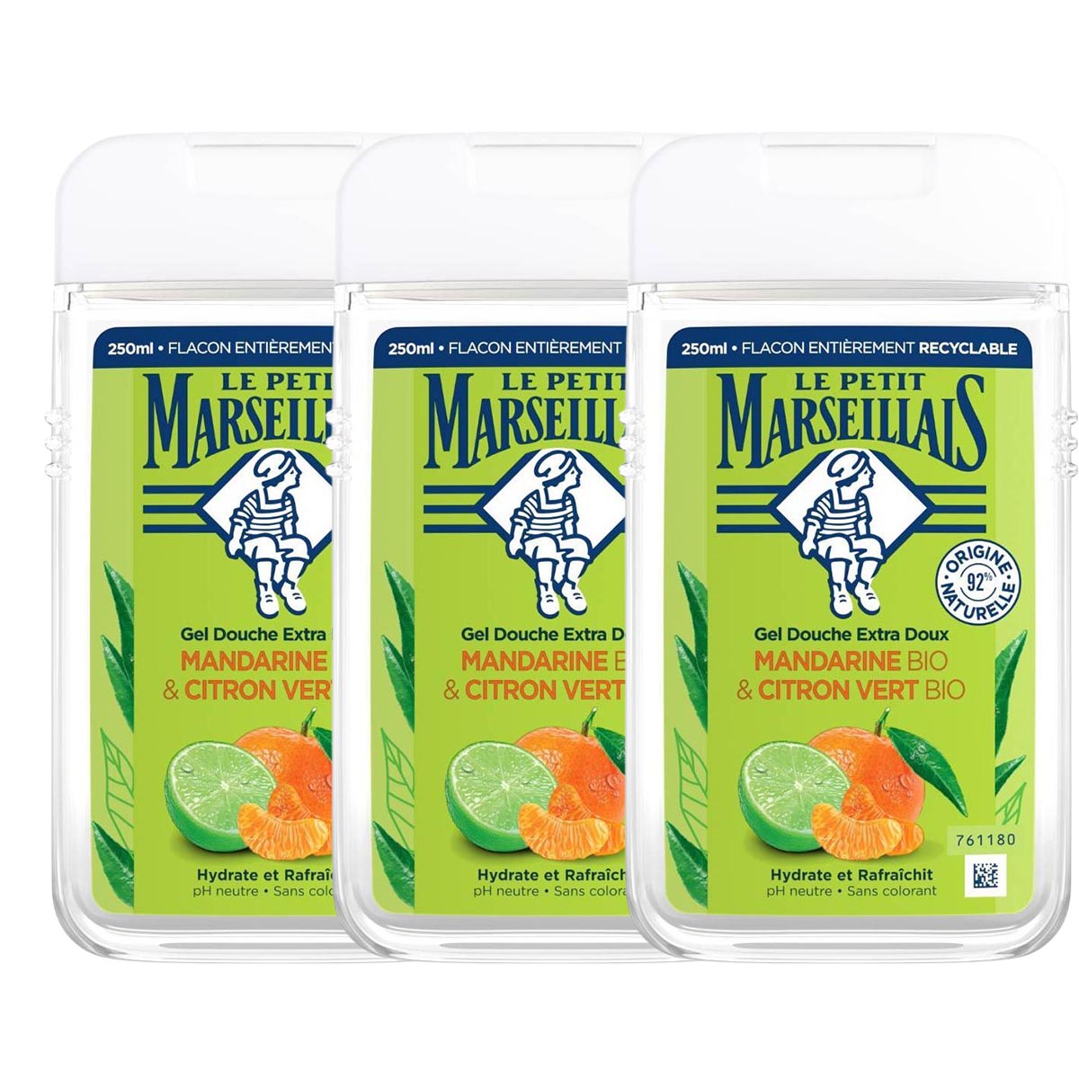 Le Petit Marseillais Duschgel Mandarine & Limette 3x250ml – Erfrischende Pflege aus Frankreich