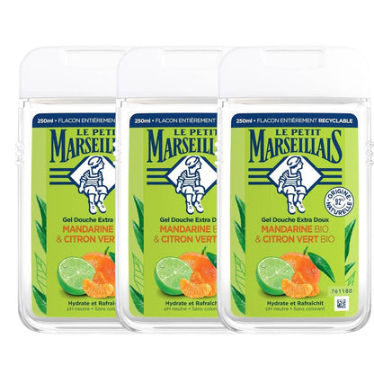 Le Petit Marseillais Duschgel Mandarine & Limette 3x250ml – Erfrischende Pflege aus Frankreich
