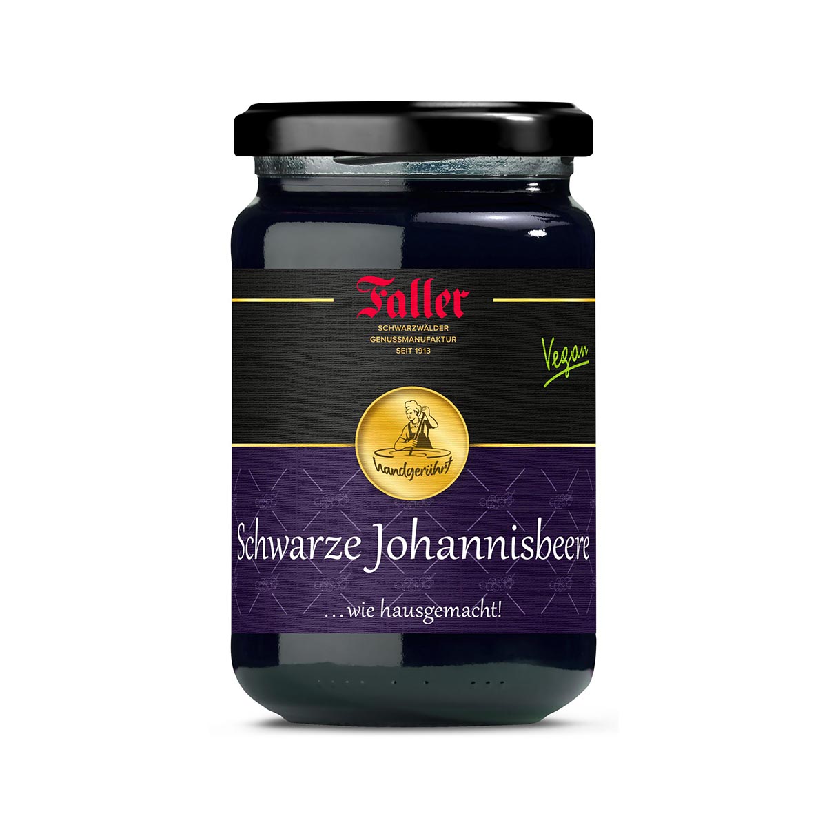 Fruchtaufstriche aus dem Schwarzwald Faller Johannisbeere schwarz Konfitüre extra