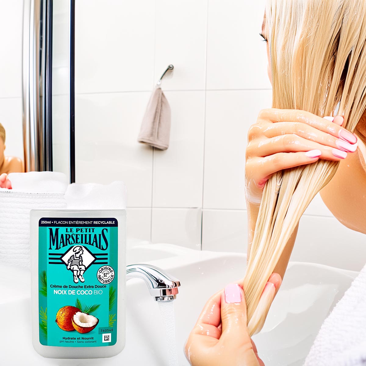 Le Petit Marseillais Feuchtigkeitsspendende Duschcreme  mit Kokosbutter 3x250ml