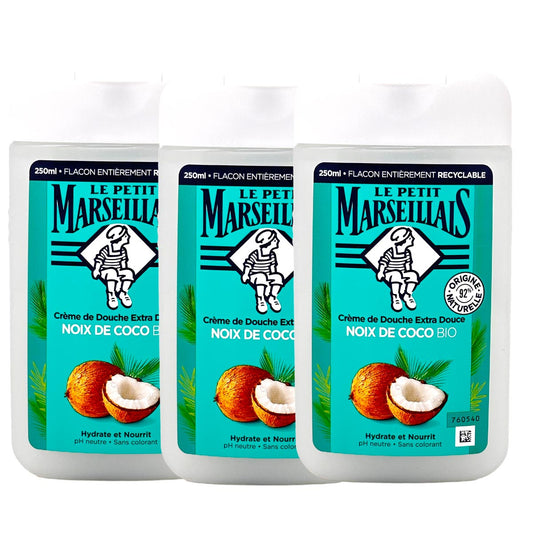 Le Petit Marseillais Feuchtigkeitsspendende Duschcreme  mit Kokosbutter 3x250ml