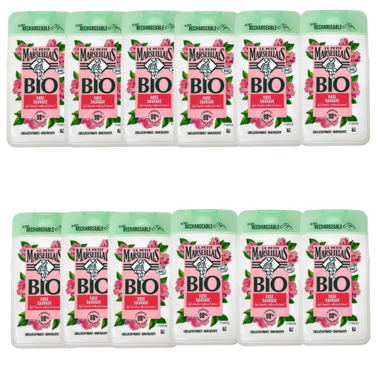 Le Petit Marseillais BIO Rose Sauvage Wildrose Erfrischendes Duschgel 12x250 ml