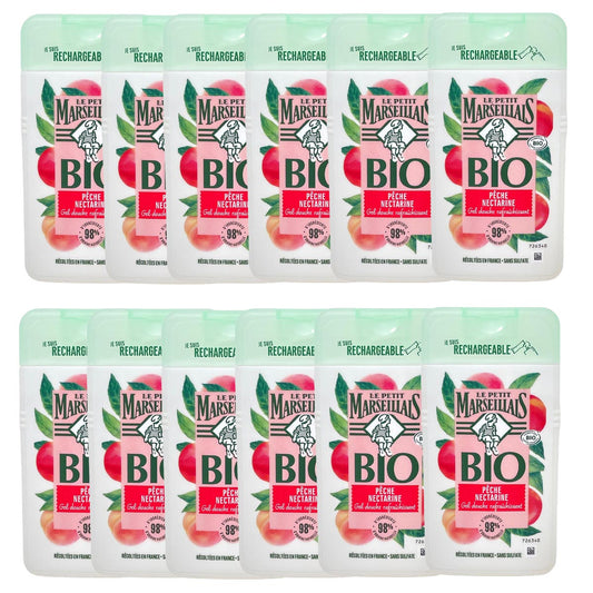Le Petit Marseillais BIO Duschgel mit Pfirsich und Nektarine 12x250 ml aus Frankreich