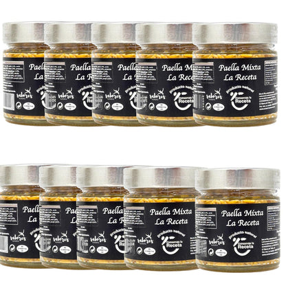 Conservas La Receta Paella Mixta - Authentische spanische Köstlichkeit im Glas 10 x 250g