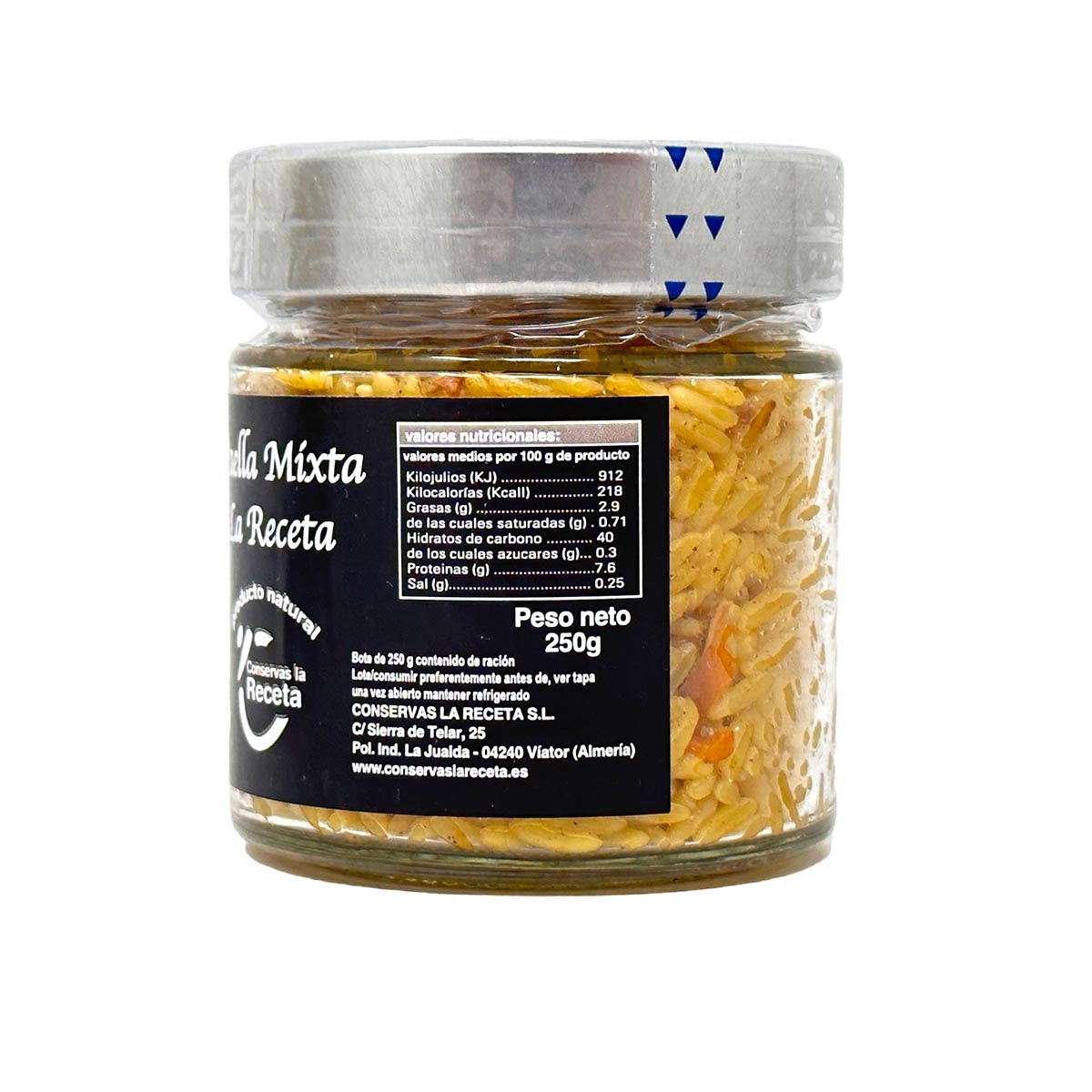 Conservas La Receta Paella Mixta - Authentische spanische Köstlichkeit im Glas 10 x 250g