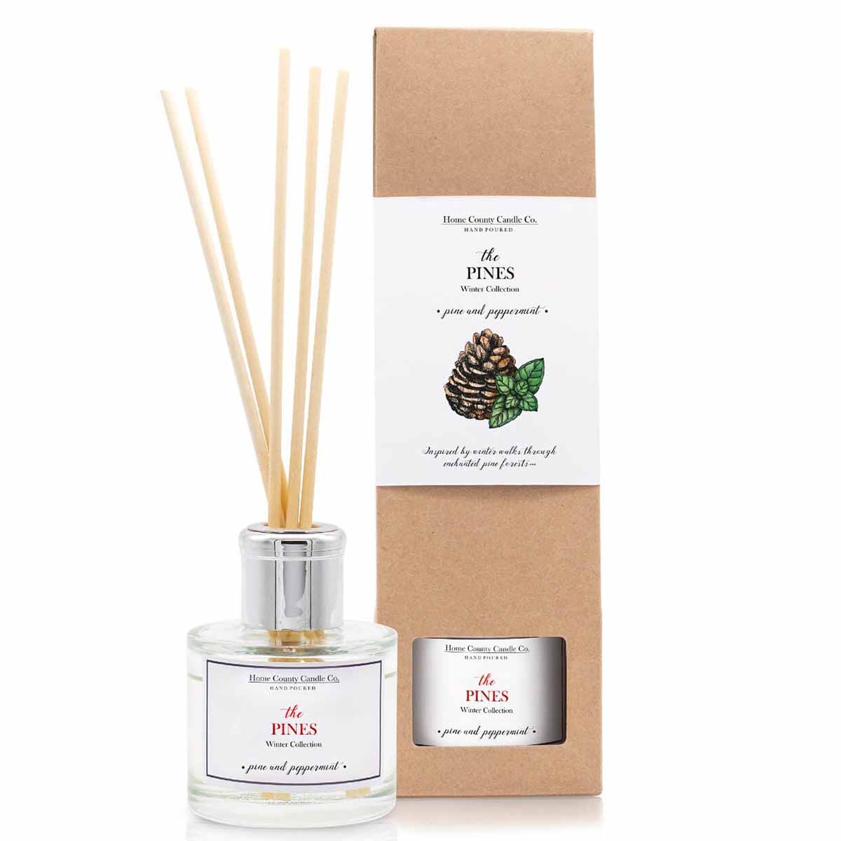 Erleben Sie Luxus: The Pines Raumduft-Diffusor – Kiefer & Pfefferminz