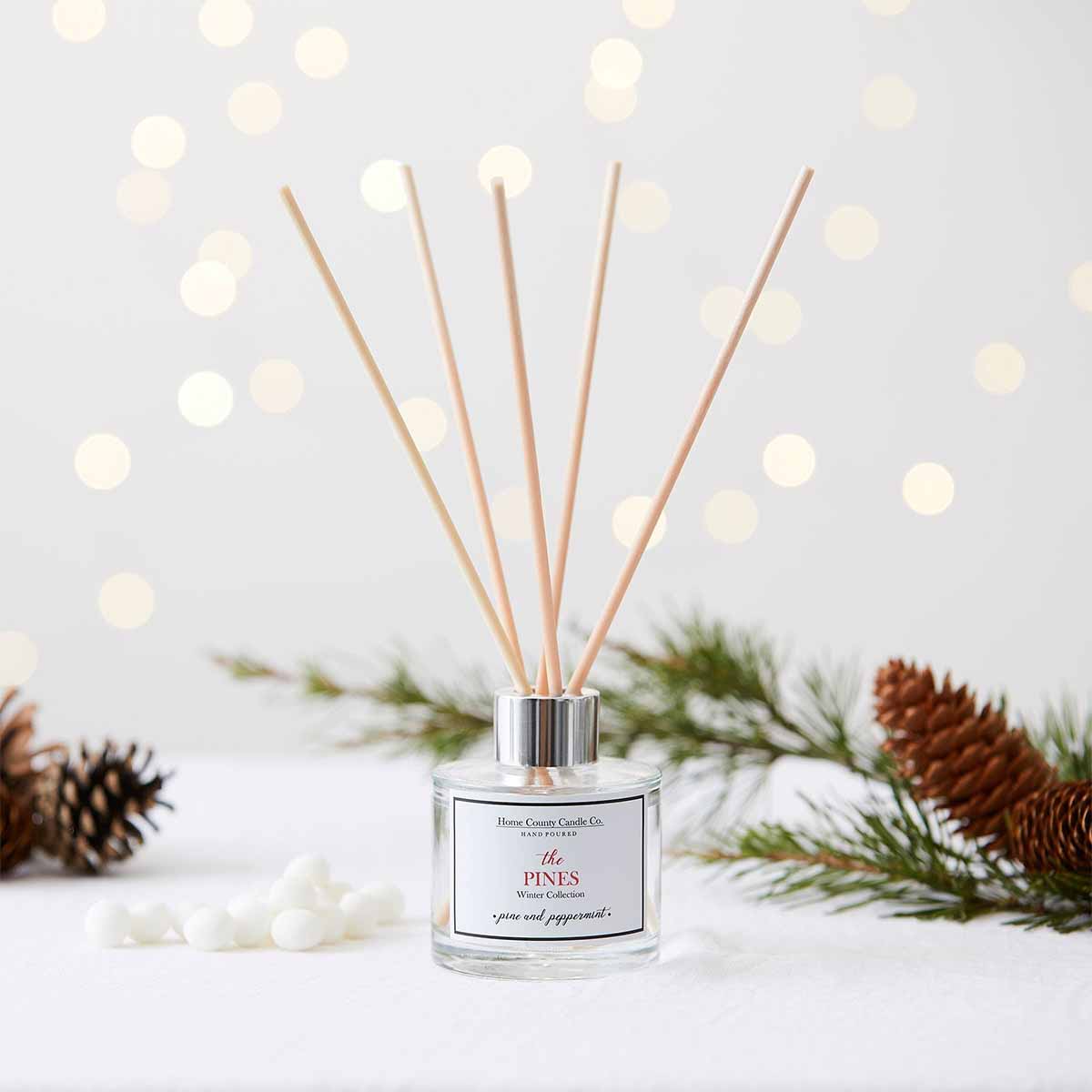 Erleben Sie Luxus: The Pines Raumduft-Diffusor – Kiefer & Pfefferminz