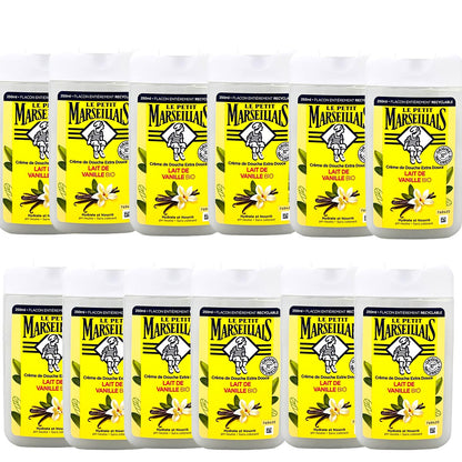 Le Petit Marseillais Lait de Vanille - Duschgel mit Vanillemilch 12x 250 ml