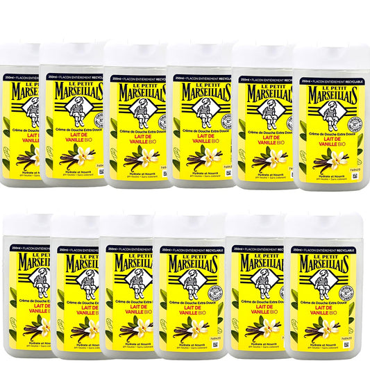 Le Petit Marseillais Lait de Vanille - Duschgel mit Vanillemilch 12x 250 ml