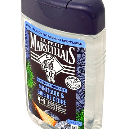 Le Petit Marseillais Duschgel mit Zedernholz & Mineralien 12 x 250 ml