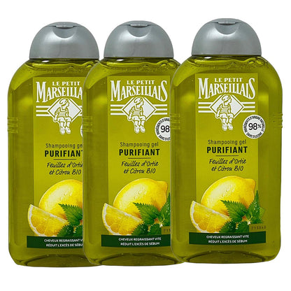 Le Petit Marseillais Shampoo Brennnessel Zitrone 3 x 250 ml