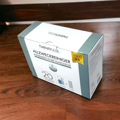 TWENTYLESS Allzweck Reinigungs-Set 2-tlg. 500 ml Konzentrat  Sprühflasche aus Glas
