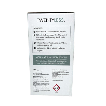 TWENTYLESS Allzweck Reinigungs-Set 2-tlg. 500 ml Konzentrat  Sprühflasche aus Glas