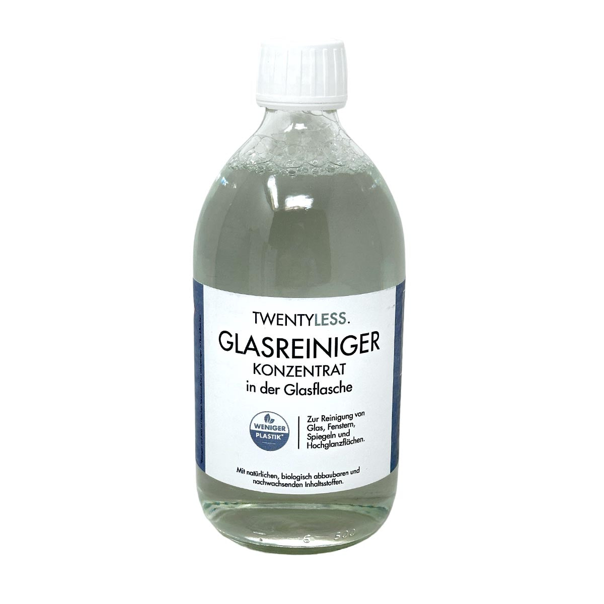TWENTYLESS Allzweck Reinigungs-Set 6-tlg. 3 x 500 ml Konzentrat  Sprühflasche aus Glas